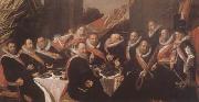 Frans Hals Banquet of the Officers of the St George Civic Guard in Haarlem (mk08) France oil painting reproduction